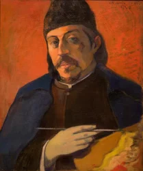 Autoportrait avec palette